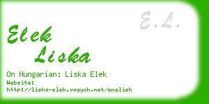 elek liska business card